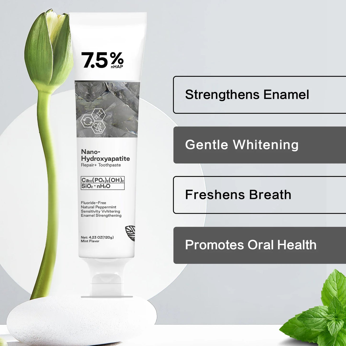 120g Nano Hydroxyapatite Toothpaste Remover Coffee/Tea Stain Improve Bad Breath Prevent Caries Fresh Breath Teeth Dental Care