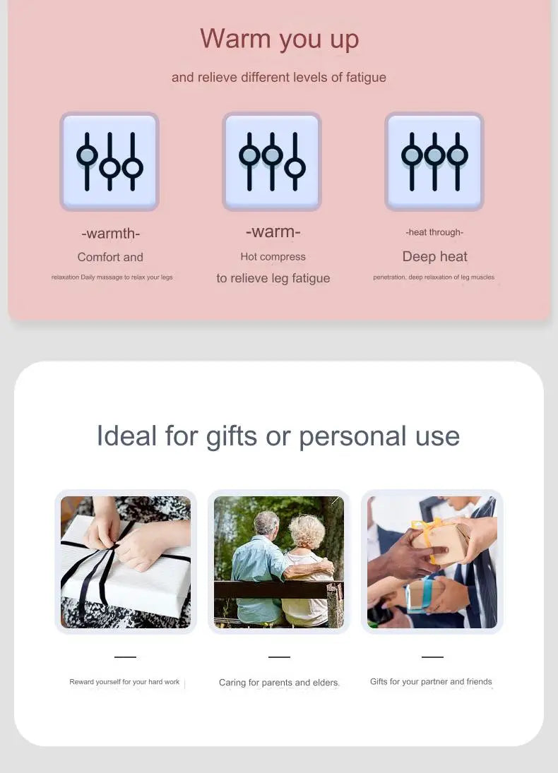 Electric Heating Guard Legs Warmer Joint Heat Compress Foot Massager Heating Sheath For Men And Women