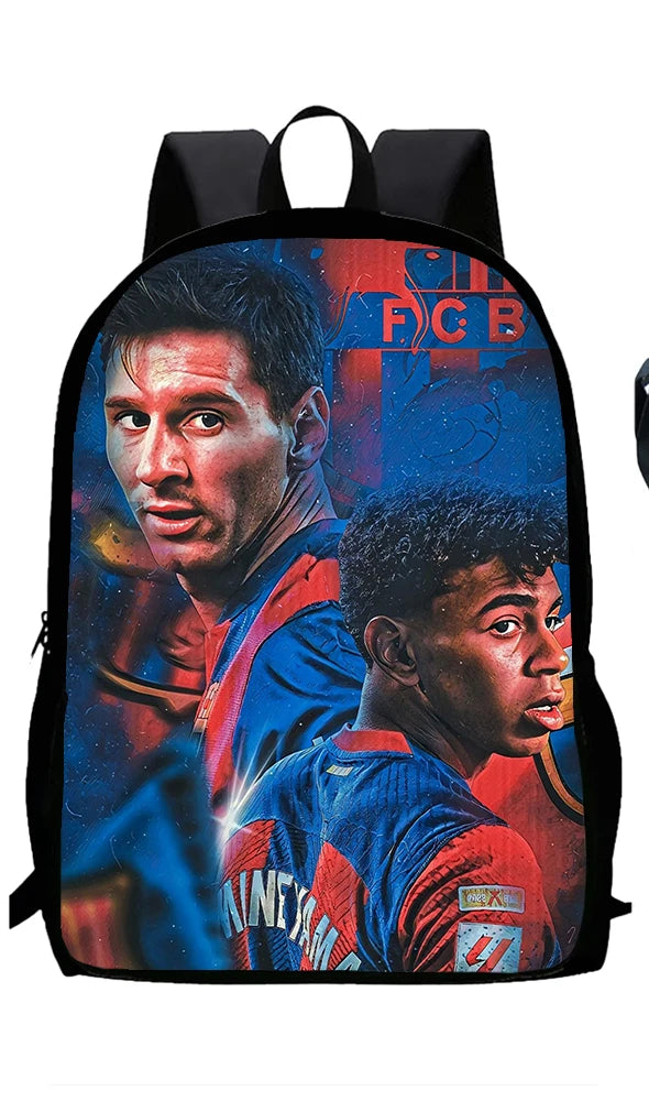 2025 Lamine Yamal Child School Backpack With Thermal Cooler Lunch Box Pencil Bags School Bags for Boys Girls Best Gift