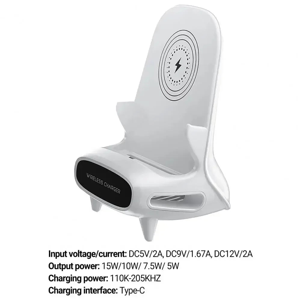 15W Wireless Charger for iPhone 16 15 Pro Max Fast Charging Stand for Samsung S23 Xiaomi Qi Certified Induction Charger Station