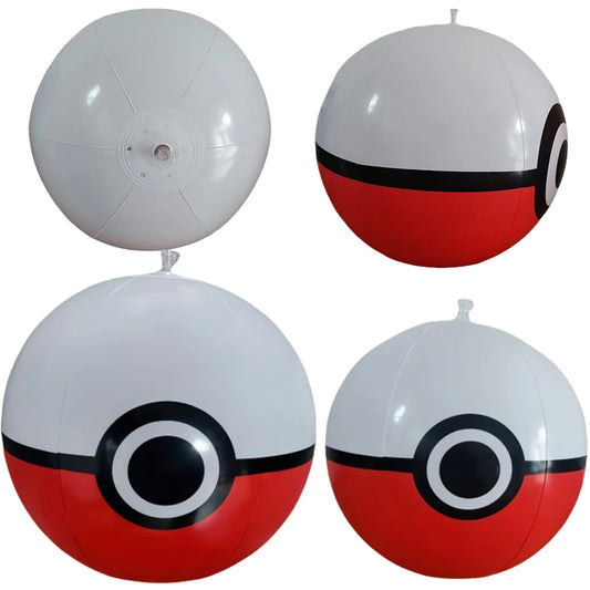 1PCS Pokeball Inflatable Beach Ball 30CM 40CM Balloons Football Swimming Pool Beach Party Decoration Sports Ball Fun Toy