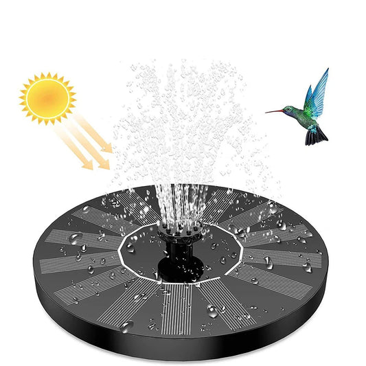 13cm Floating Solar Panel Solar Fountain Pump Bird Baths Garden Outdoor Water Pool Pond Decor