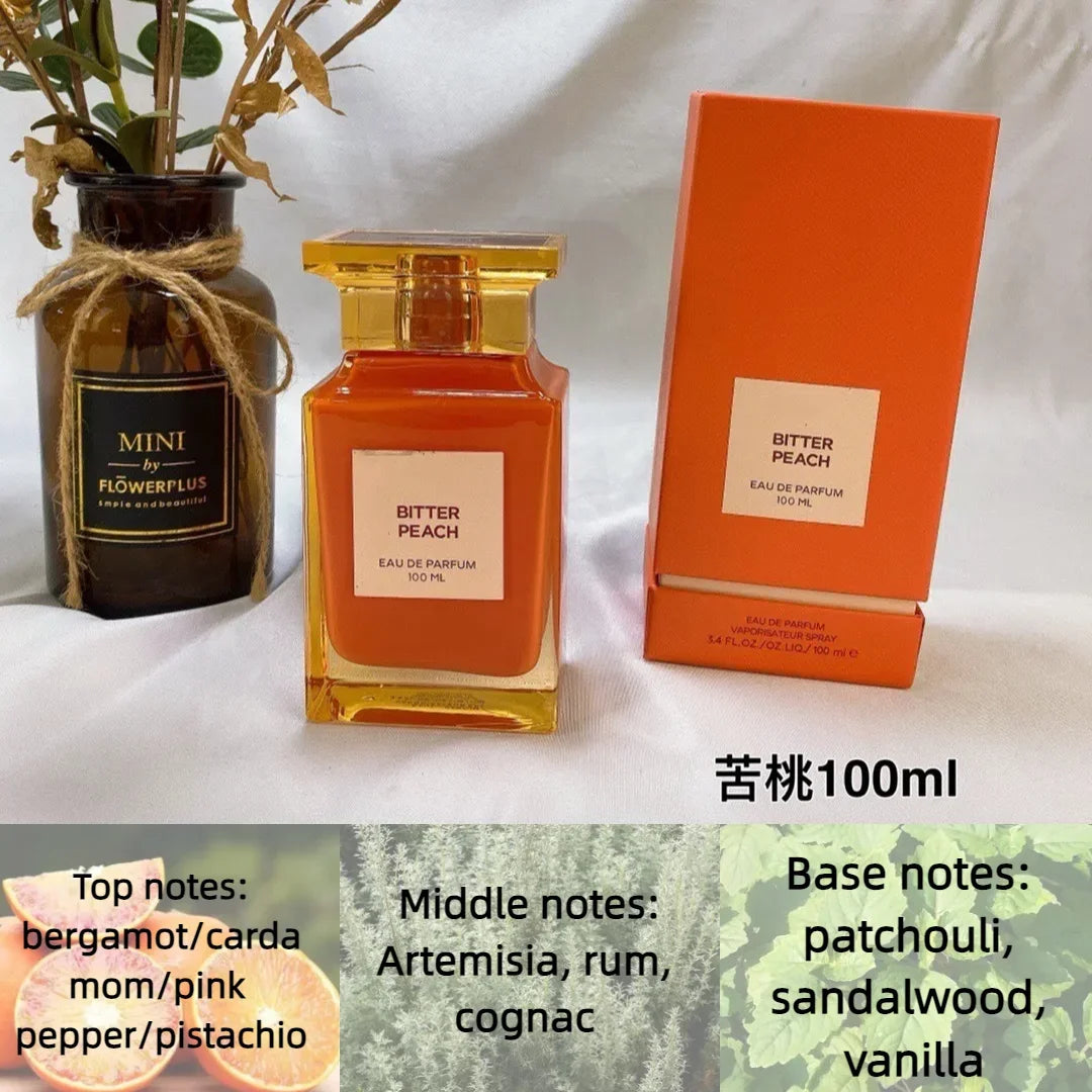 100ml Original Brand Perfume Women's Men's Perfumes Wood Rose Cherry Floral Scent Long Lasting Eau de Parfum Cologne Fragrance