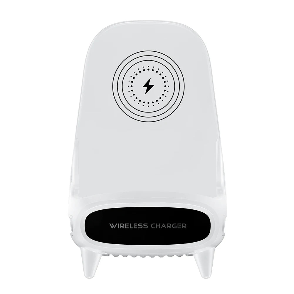 15W Wireless Review Phone Stand Support Mount Desktop Charger Stand Induction Fast Charge for iPhone Phone Holder