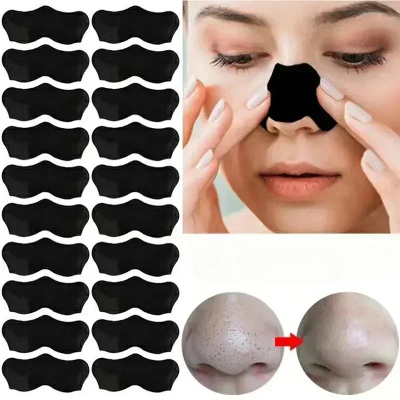 100/50PCS Unisex Blackhead Remove Mask Nasal Strips Shrink Cleansing Pore Nose Black Head Remove Stickers Skin Care Mask Patch