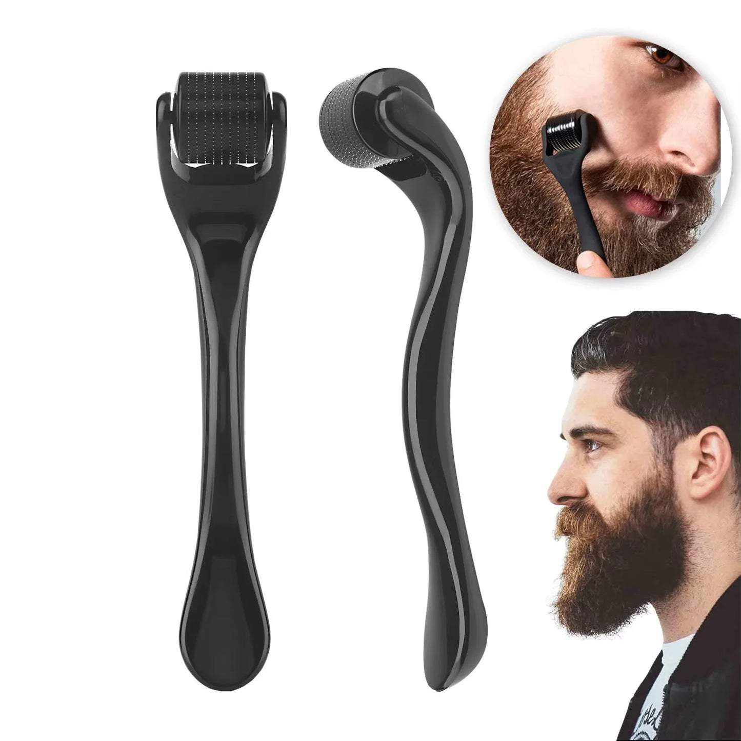 0.2-0.3mm Microneedle for Facial Body Hair Growth Derma Roller for Skin Beard 540 Needles Micro Face Roll Tool