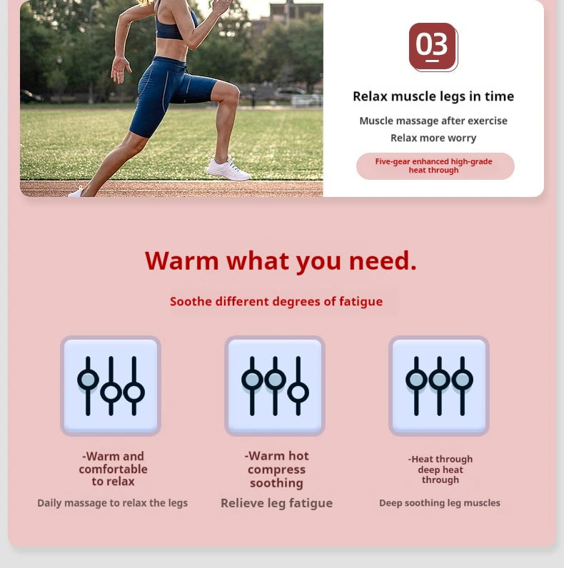 Portable Electric Wireless Vibration Heating Foot Massager
