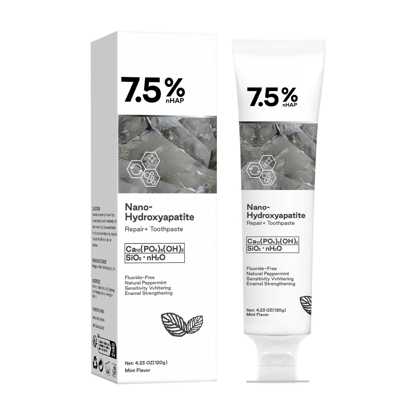120g Nano Hydroxyapatite Toothpaste Remover Coffee/Tea Stain Improve Bad Breath Prevent Caries Fresh Breath Teeth Dental Care