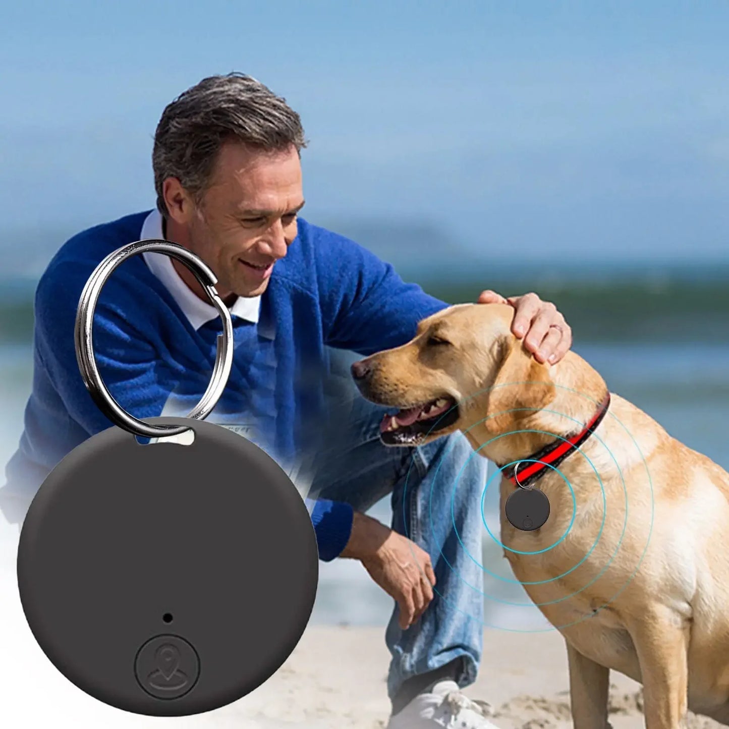 Xiaomi Portable Mini GPS Bluetooth Anti Lost Tracker For Old Men Kid Pet Bluetooth 5.0 Mobile Key Round Tracking Smart Locator
