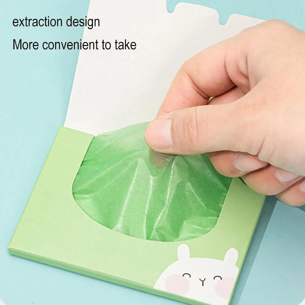 100Pcs new Face Oil Blotting Paper Protable Matting Face Wipes Facial Cleanser Oil Control Oil-absorbing Face Cleaning Tools