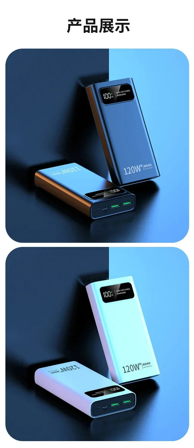 Xiaomi 120W PowerBank Super Fast Charging 200000mAh Large Capacity Portable Emergency Battery Supply Mobile Power For IPhone New