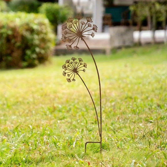 1pc Metal Decorative Garden Stakes Flower Patio Balcony Planter Garden Decor Home Yard Outdoor Decoration Garden Accessories