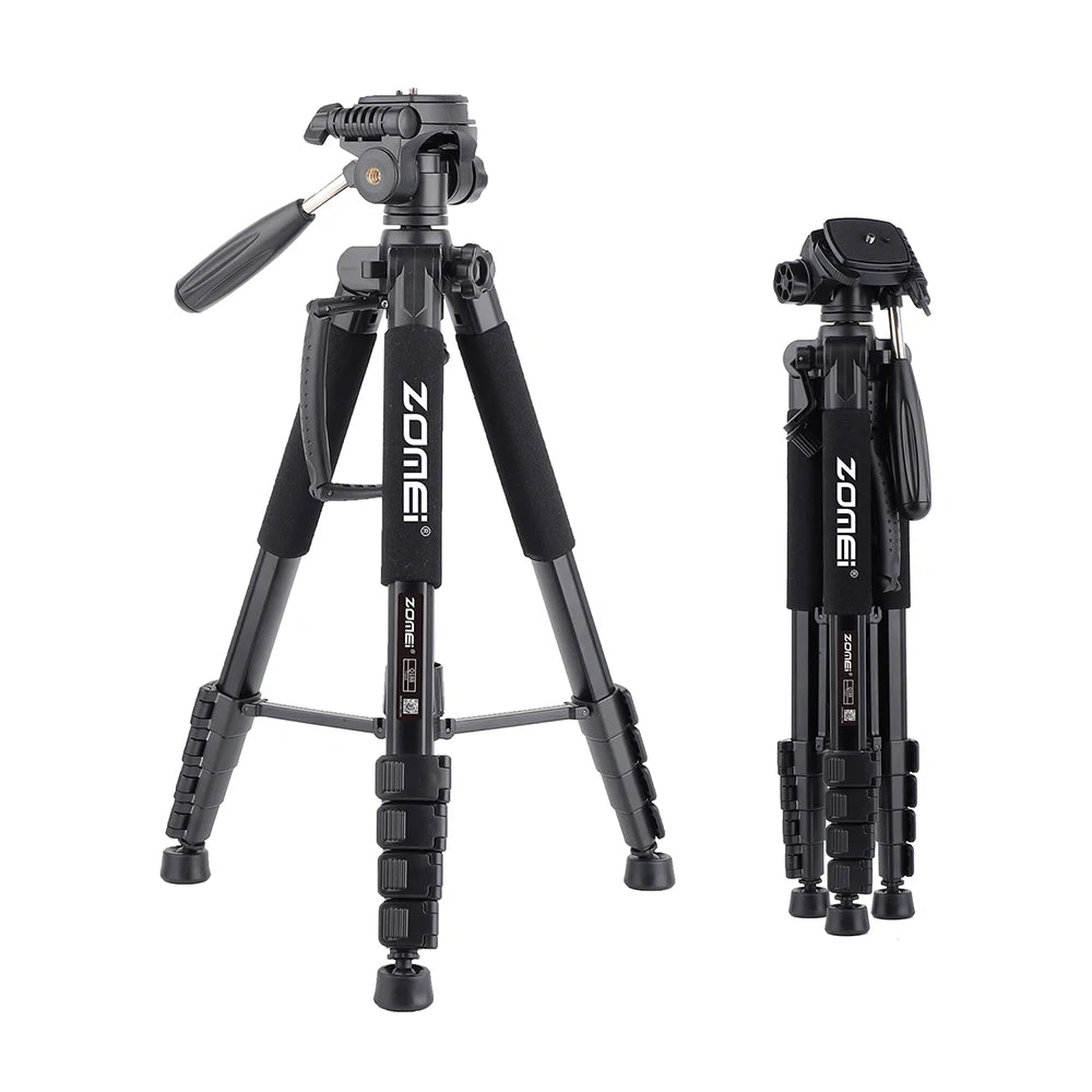 Zomei Q188 188cm Professional photography accessories video camera DSLR tripod for phone with phone holder