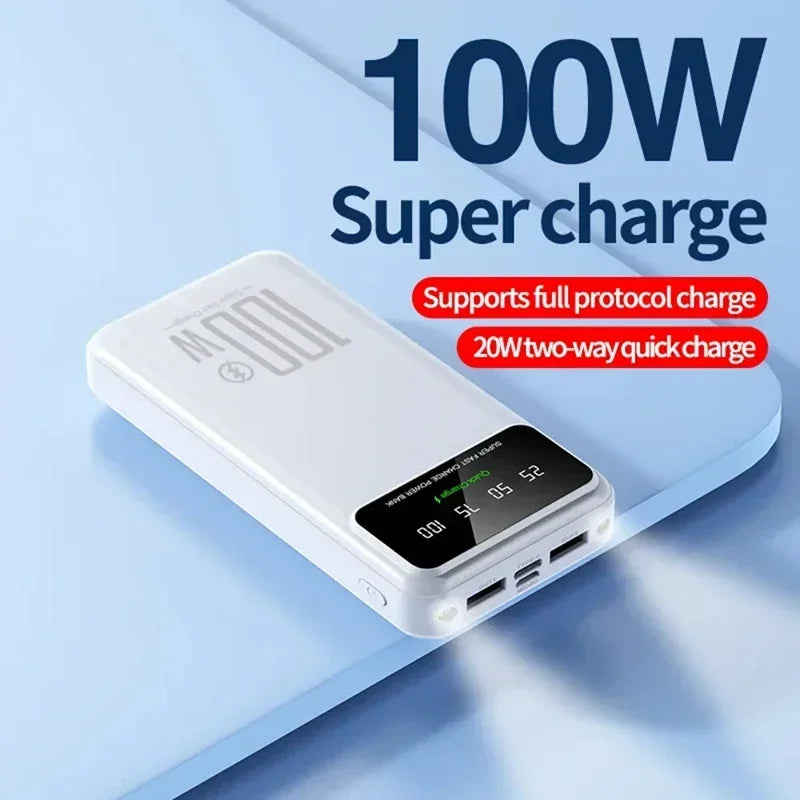 Xiaomi PowerBank 50000mAh High Capacity 100W Fast Charging Portable Charger emergercy Battery supply Powerbank for iPhone Huawei