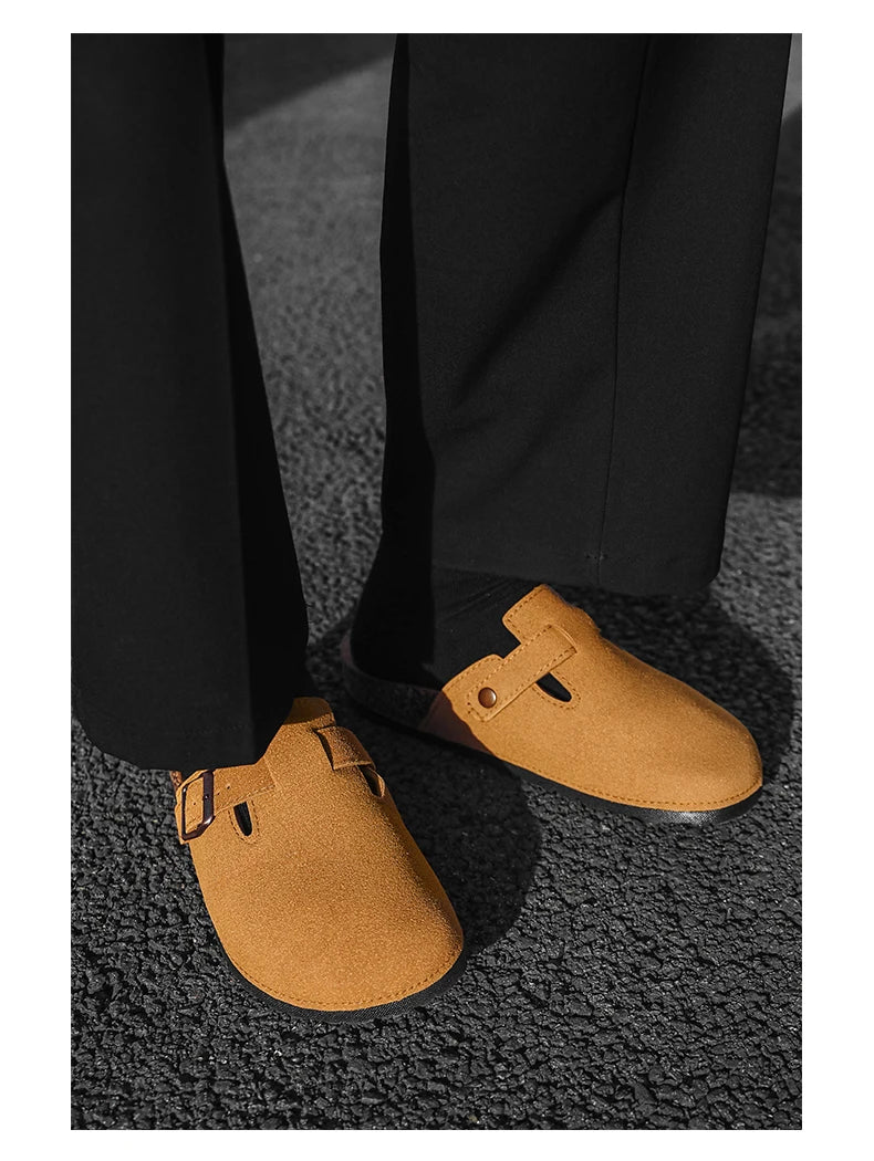 2025 Men Mules Shoe with Arch Support Unisex Classic Beach Birkenstok Mens Shoes Men's Suede Sandals Retro Cork Clogs