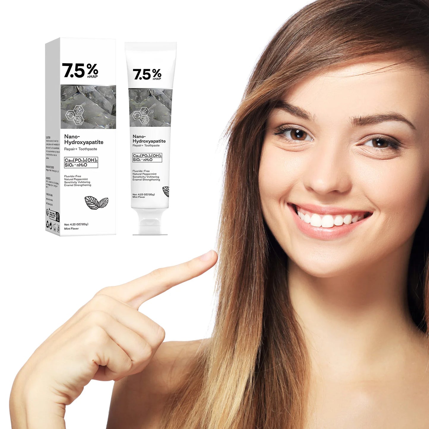 120g Nano Hydroxyapatite Toothpaste Remover Coffee/Tea Stain Improve Bad Breath Prevent Caries Fresh Breath Teeth Dental Care