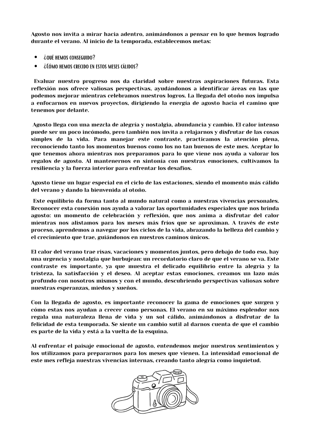 Las etaciones de tu vida