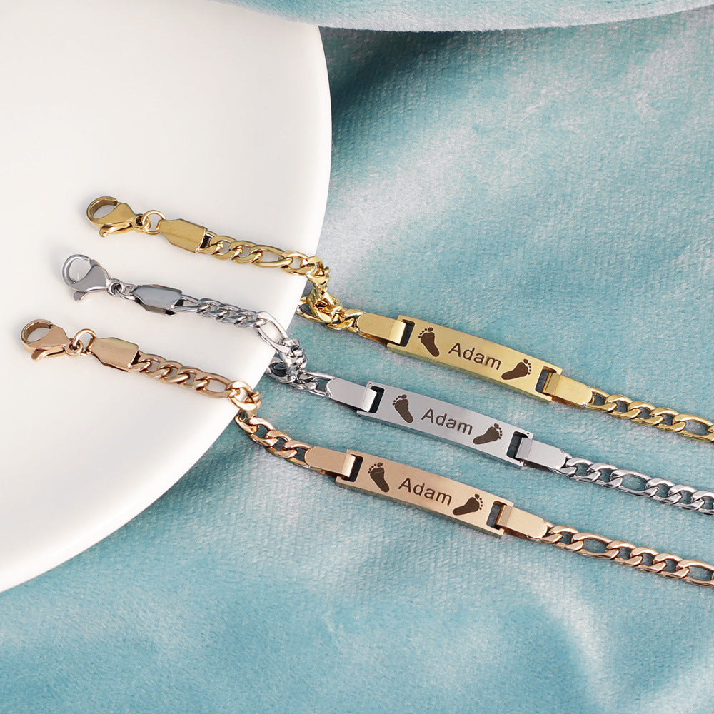 Custom Stitching Chain, Unique & Stylish Gift DIY Personalized Custom Children's Bracelet Ins Wind Stitching Chain