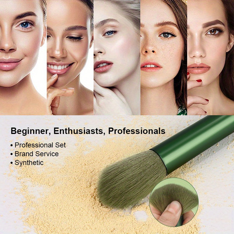 15Pcs Makeup Brush Set Soft Fluffy Professional Cosmetic Foundation Powder Eyeshadow Kabuki Blending Make Up Brush Beauty Tool Ideal For Makeup Beginner And Artist