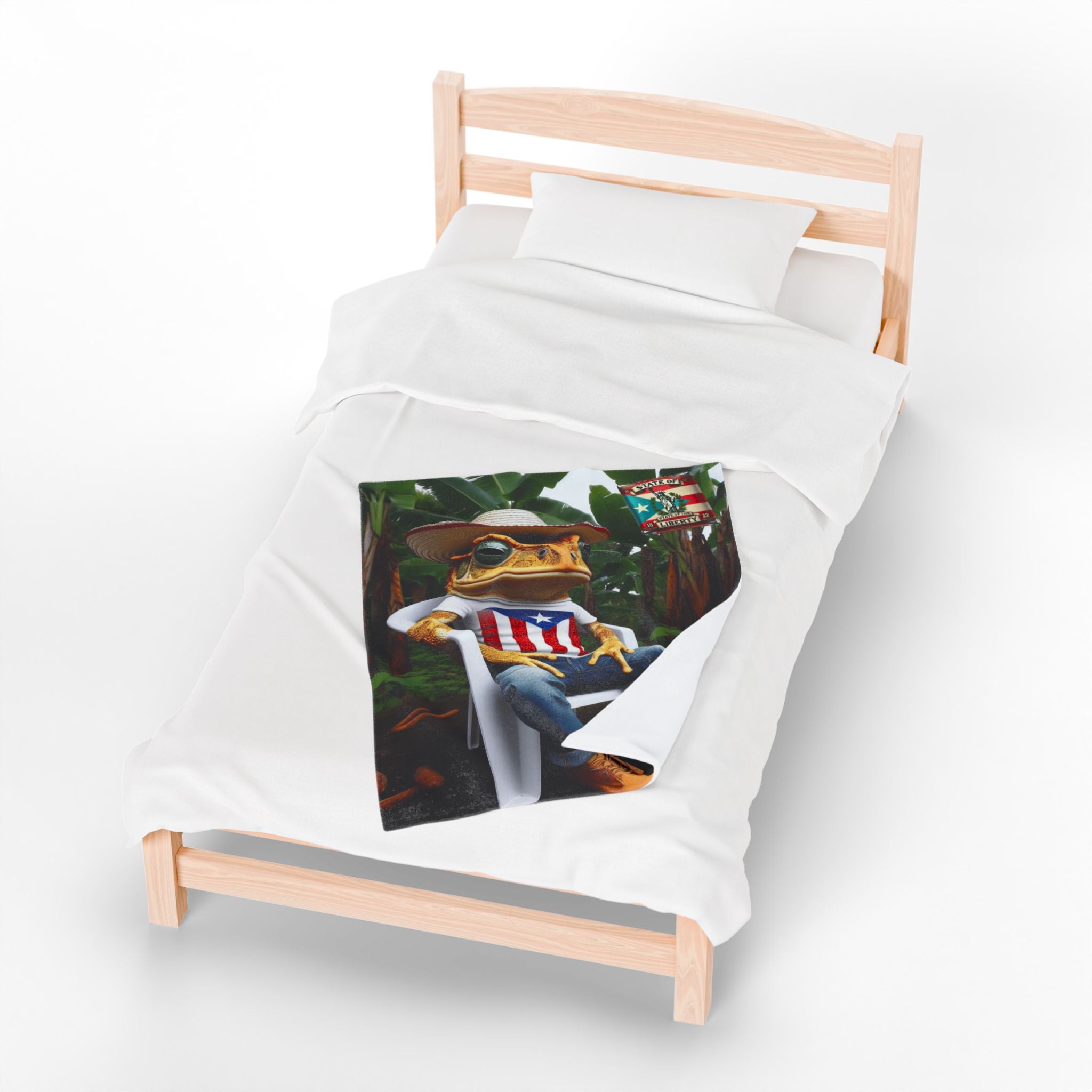 Abrazo Boricua en forma de manta Warmth from the Island, Wherever You Are Cozy Throw for Home, - Metamorphosis Creations