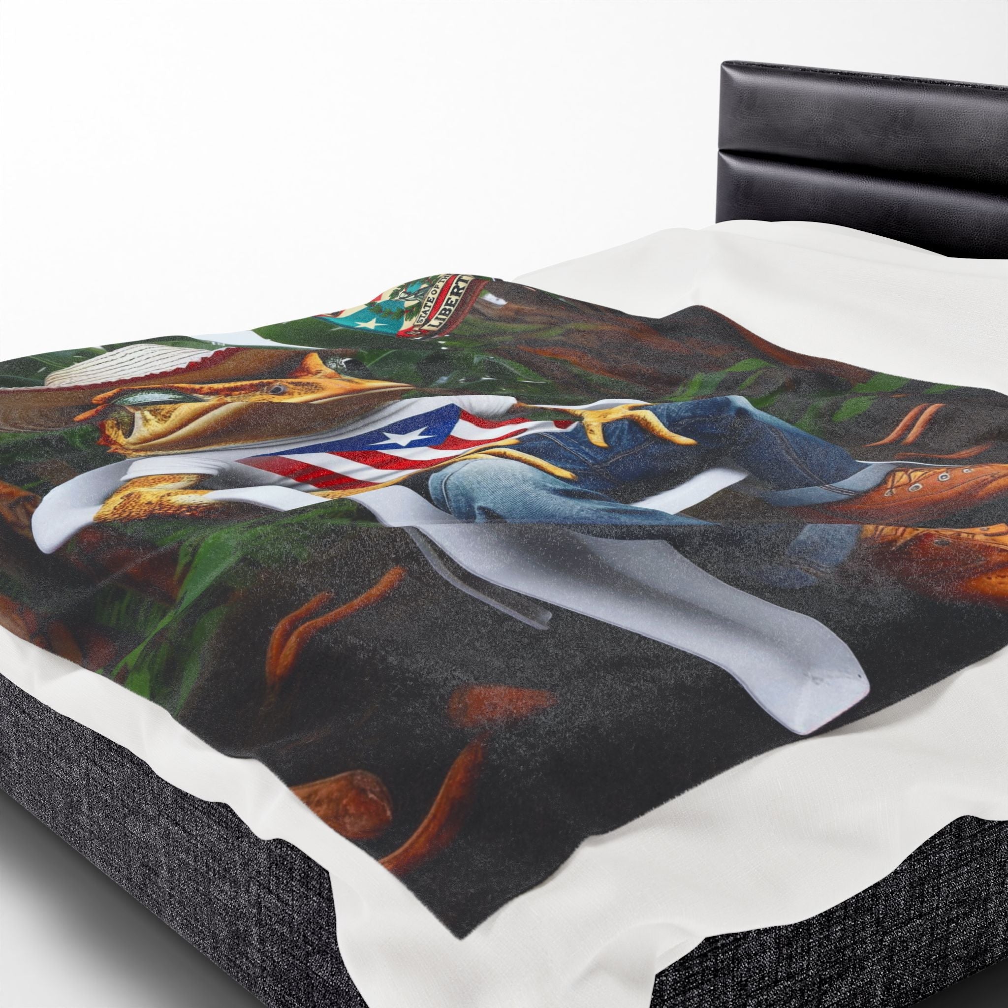Abrazo Boricua en forma de manta Warmth from the Island, Wherever You Are Cozy Throw for Home, - Metamorphosis Creations