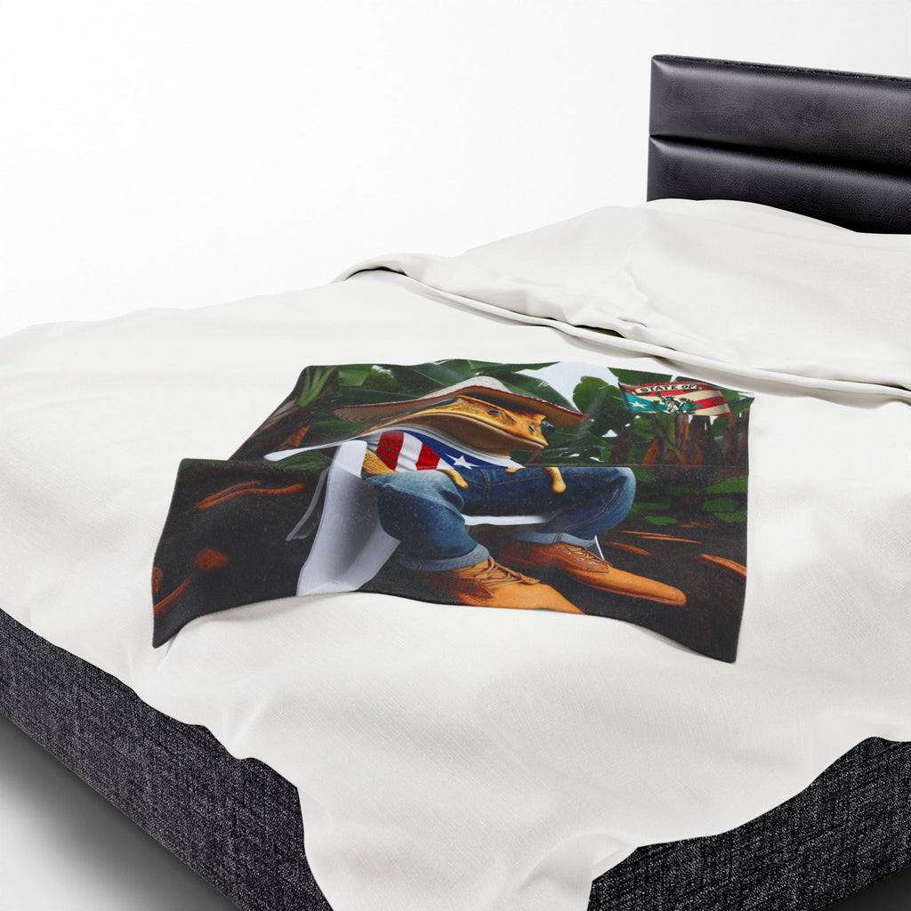 Abrazo Boricua en forma de manta Warmth from the Island, Wherever You Are Cozy Throw for Home, - Metamorphosis Creations