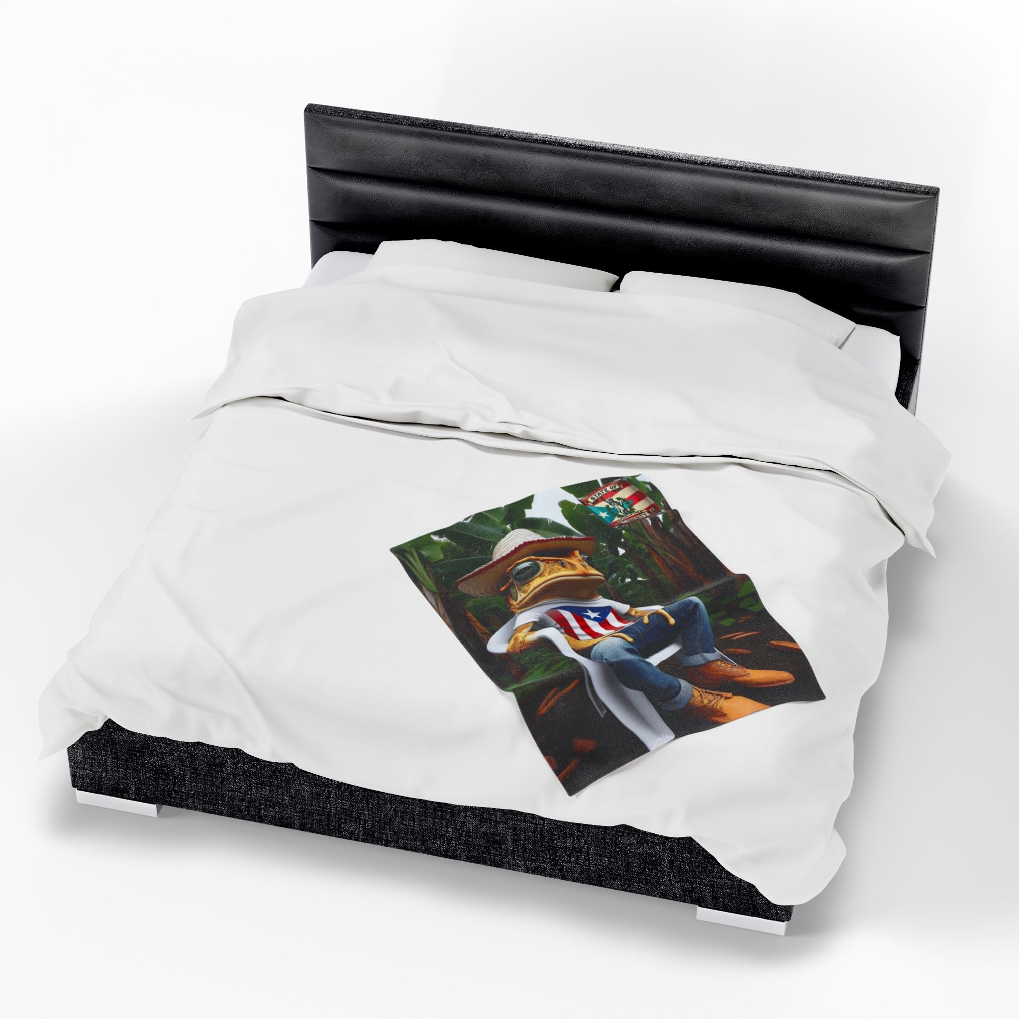 Abrazo Boricua en forma de manta Warmth from the Island, Wherever You Are Cozy Throw for Home, - Metamorphosis Creations