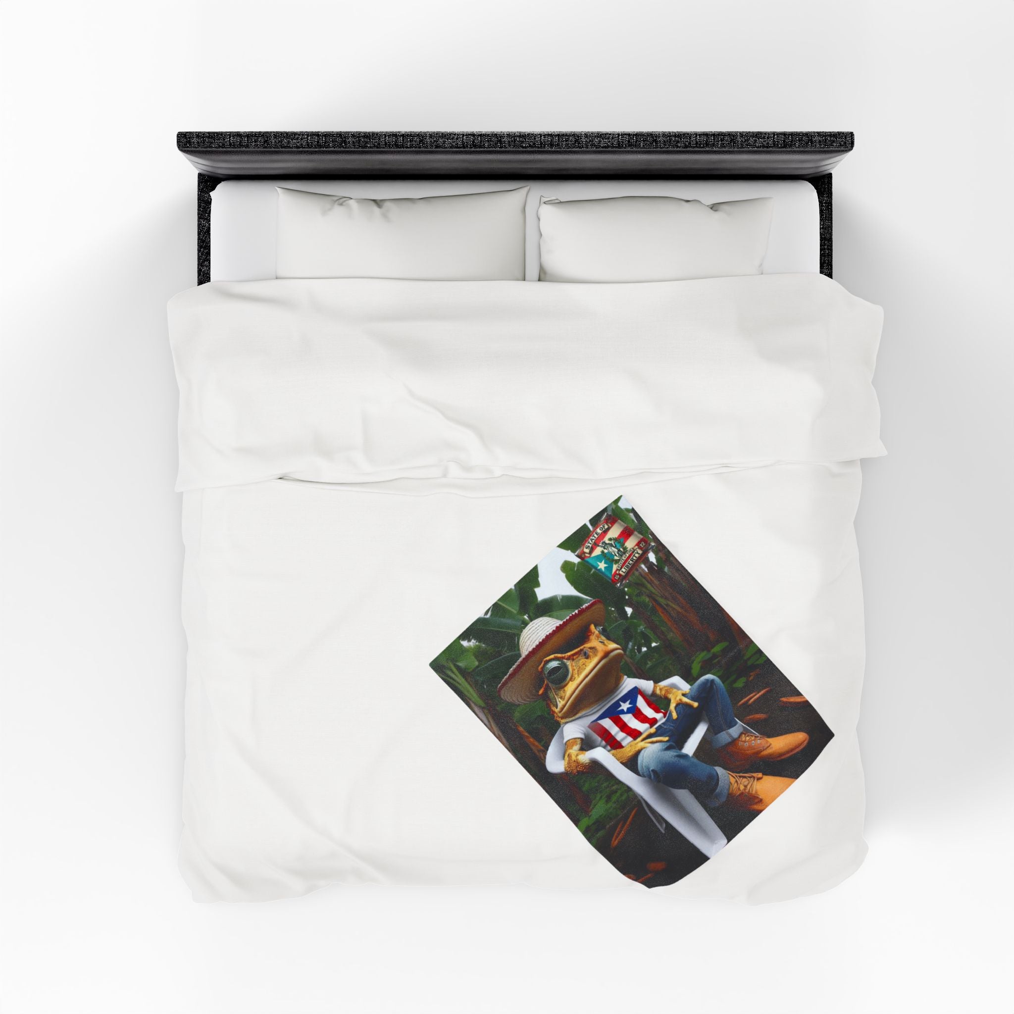 Abrazo Boricua en forma de manta Warmth from the Island, Wherever You Are Cozy Throw for Home, - Metamorphosis Creations