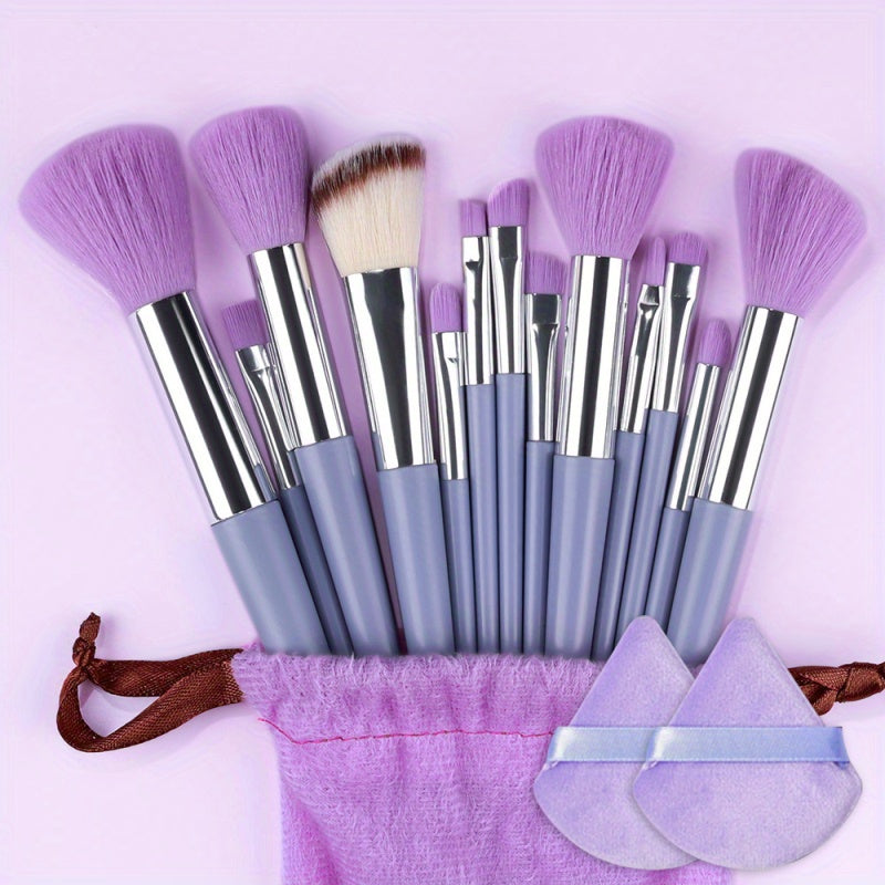 15Pcs Makeup Brush Set Soft Fluffy Professional Cosmetic Foundation Powder Eyeshadow Kabuki Blending Make Up Brush Beauty Tool Ideal For Makeup Beginner And Artist