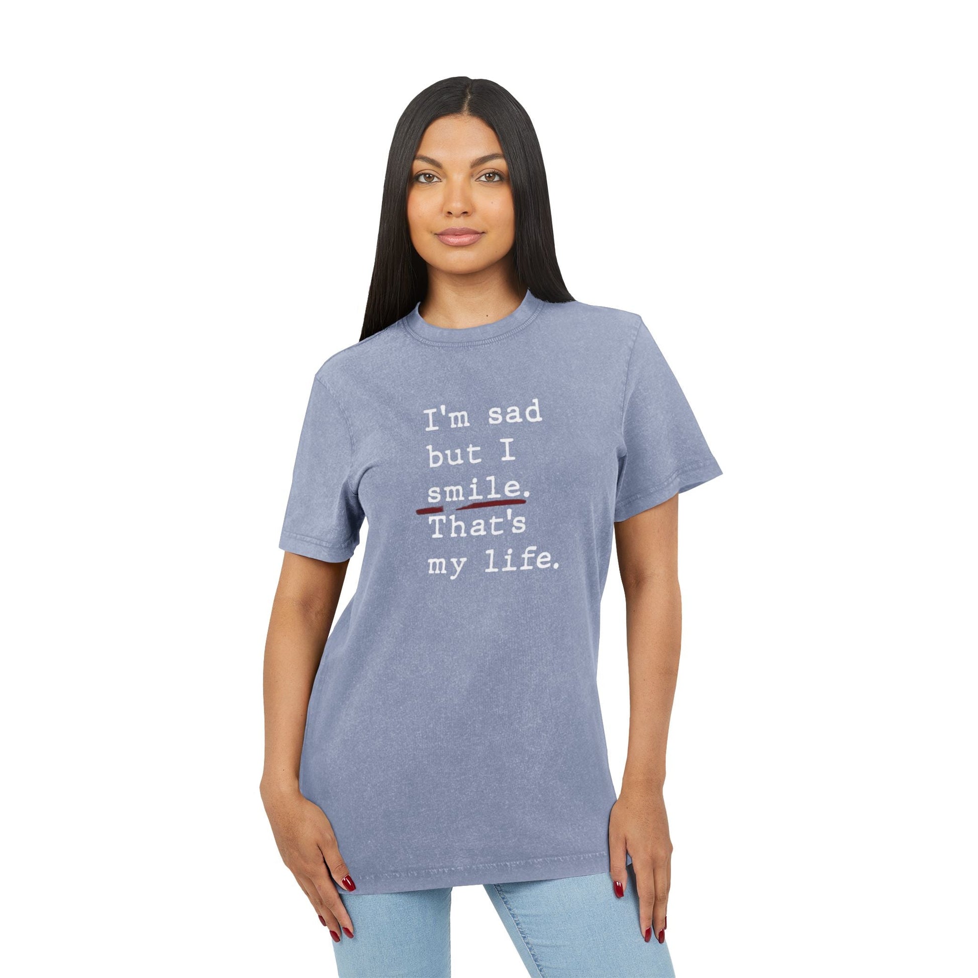 Acid Washed Graphic Tee: Casual Vibes, Perfect Gift for Friends, Everyday Wear, Layering Top, Self - Care Fashion - Metamorphosis Creations