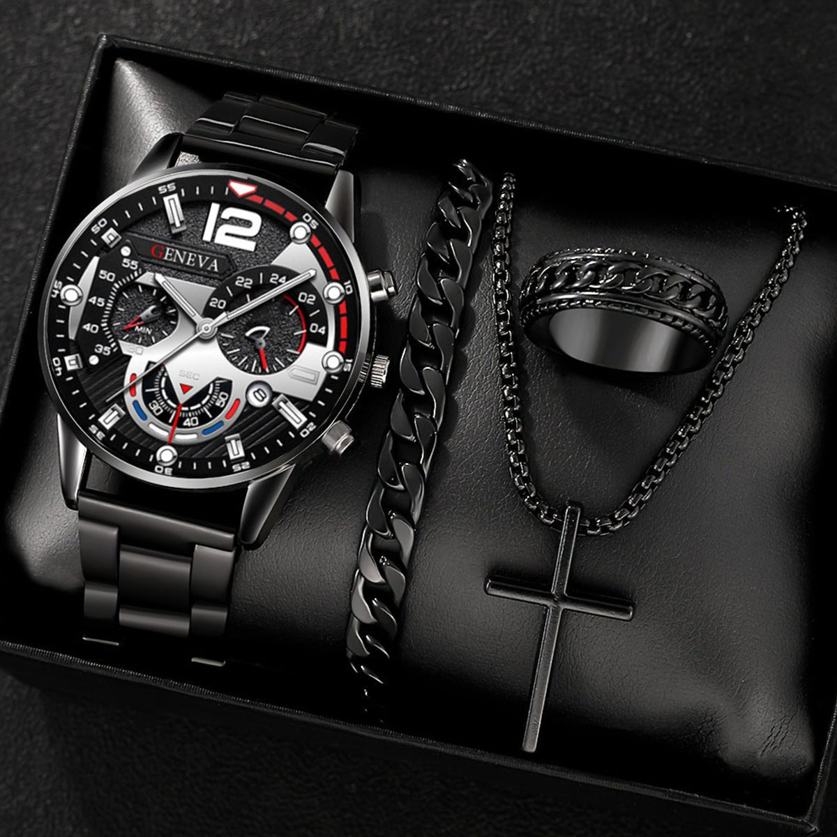 All - Match Cross Steel Belt, Elegant & Stylish Timepiece Men's Temperament Business Watch All - match Cross Steel Belt - Metamorphosis Creations