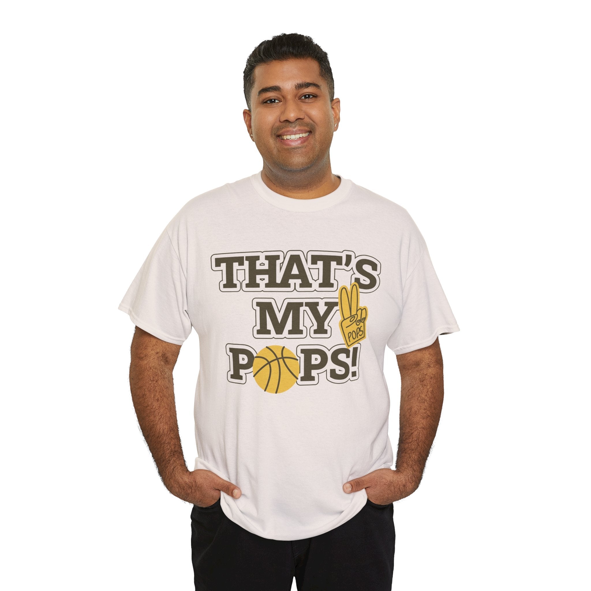Basketball Dad Tee, Unisex Heavy Cotton T-Shirt for Father's Day, Sports Gift, Father's Day Gift, Family Tee, Casual Wear - Metamorphosis Creations