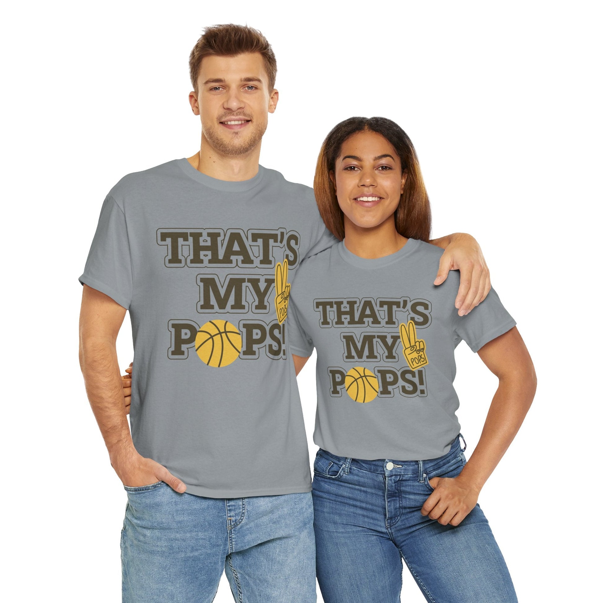 Basketball Dad Tee, Unisex Heavy Cotton T-Shirt for Father's Day, Sports Gift, Father's Day Gift, Family Tee, Casual Wear - Metamorphosis Creations