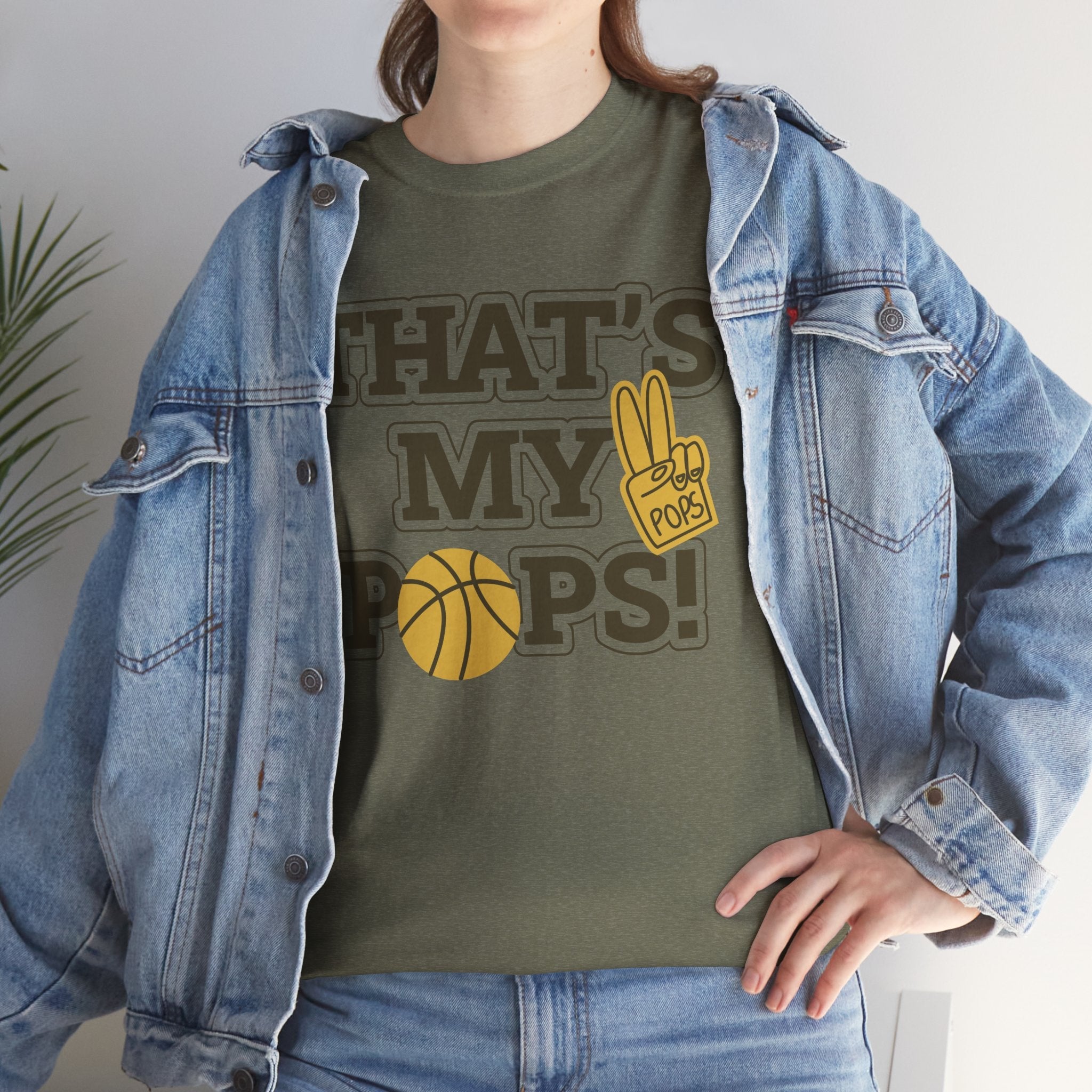 Basketball Dad Tee, Unisex Heavy Cotton T-Shirt for Father's Day, Sports Gift, Father's Day Gift, Family Tee, Casual Wear - Metamorphosis Creations