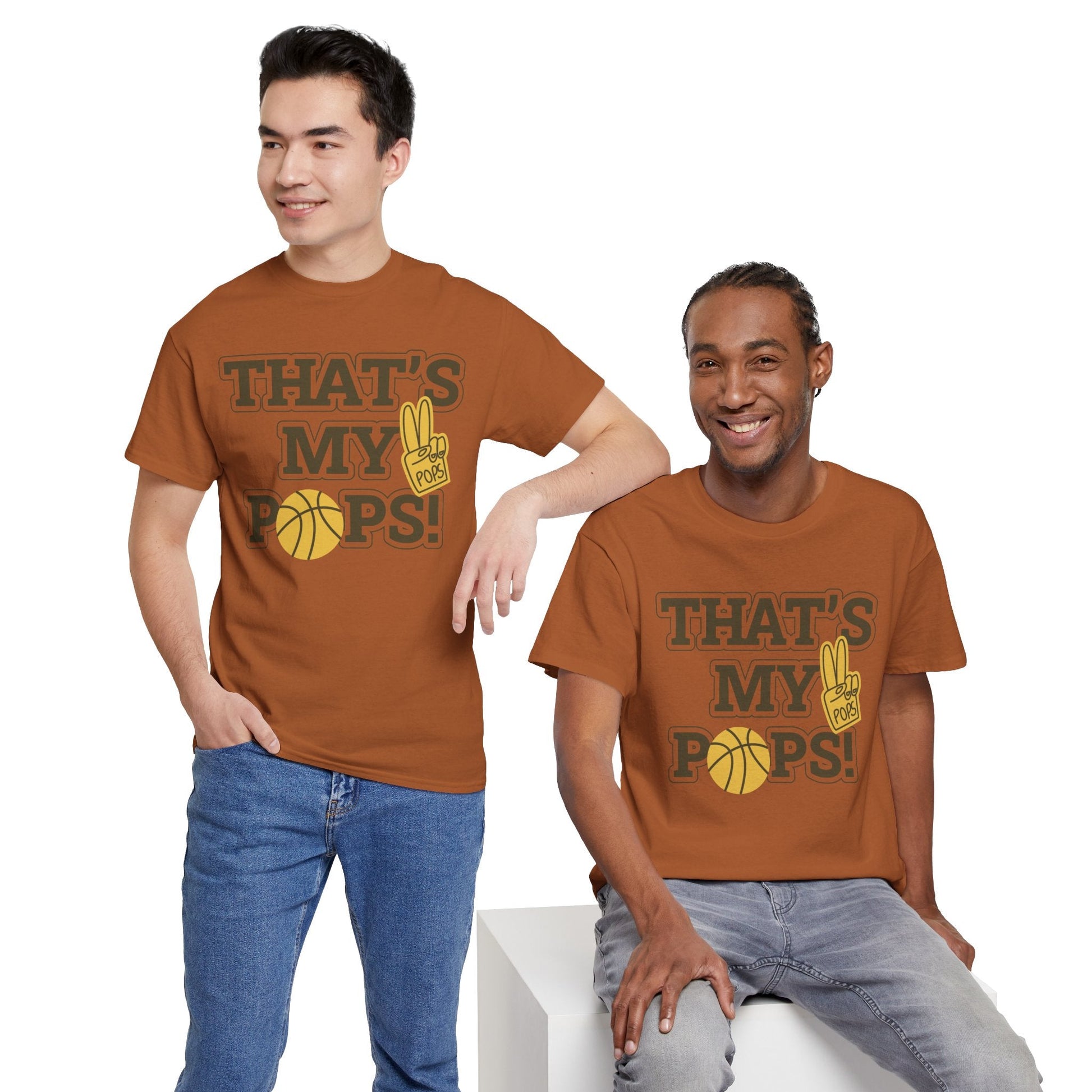 Basketball Dad Tee, Unisex Heavy Cotton T-Shirt for Father's Day, Sports Gift, Father's Day Gift, Family Tee, Casual Wear - Metamorphosis Creations