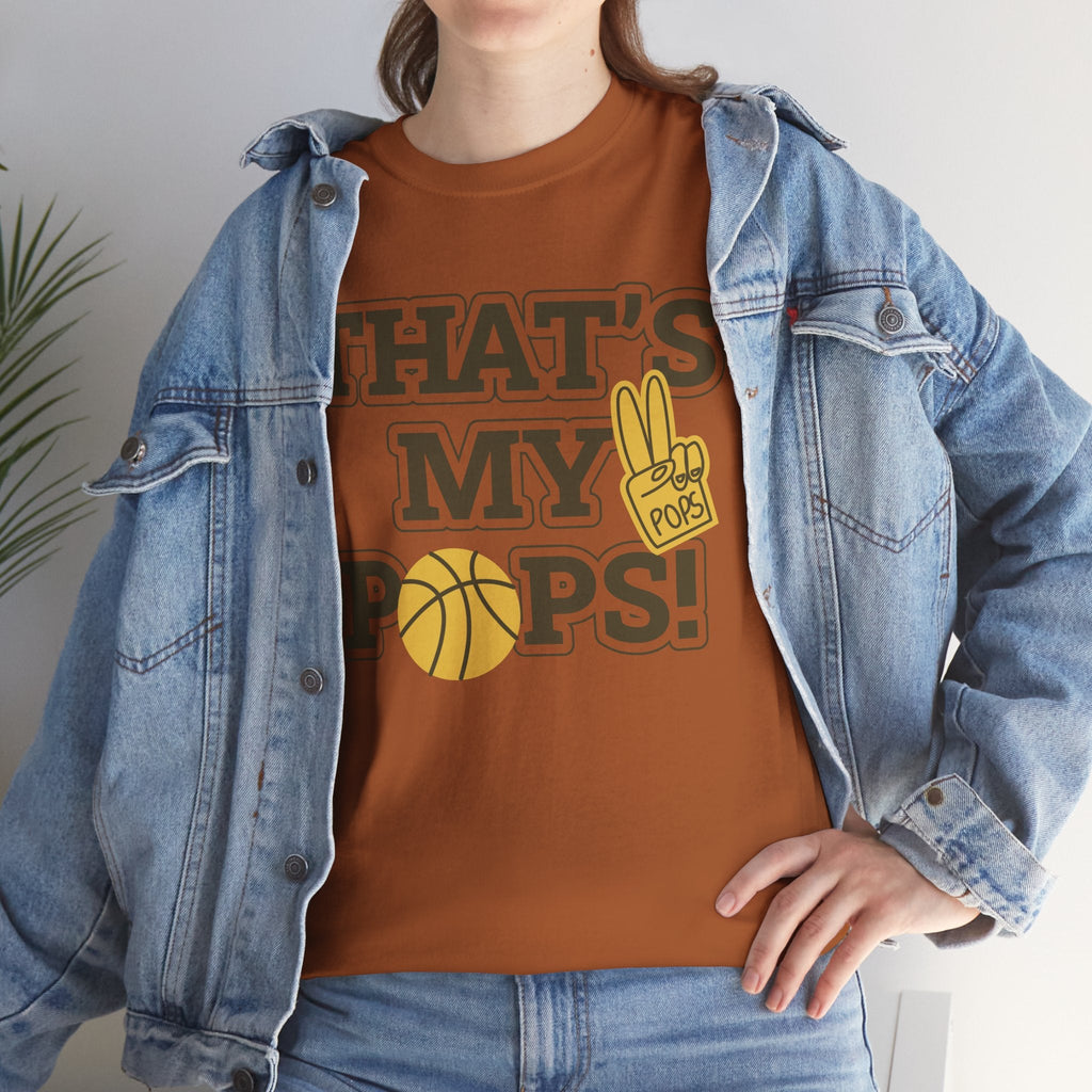 Basketball Dad Tee, Unisex Heavy Cotton T-Shirt for Father's Day, Sports Gift, Father's Day Gift, Family Tee, Casual Wear - Metamorphosis Creations