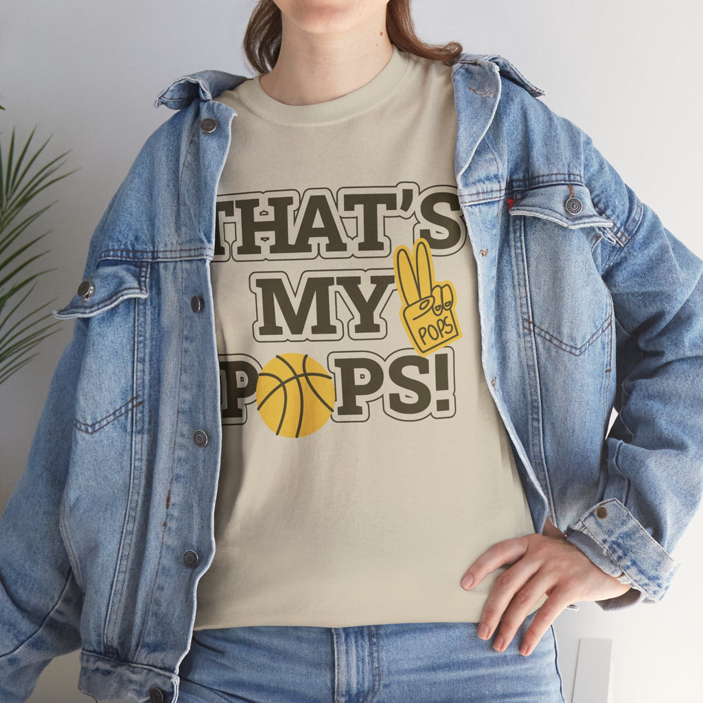 Basketball Dad Tee, Unisex Heavy Cotton T-Shirt for Father's Day, Sports Gift, Father's Day Gift, Family Tee, Casual Wear - Metamorphosis Creations