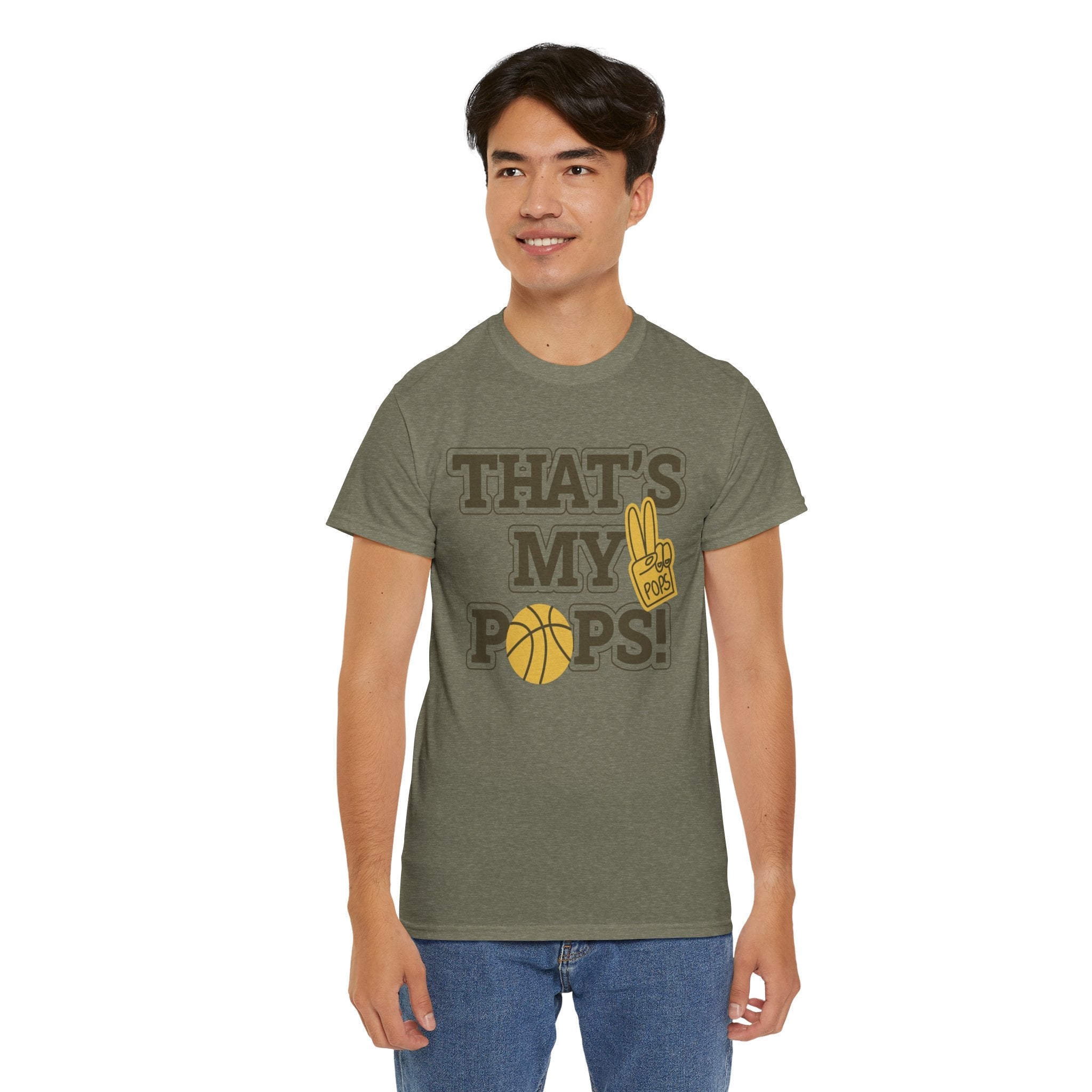 Basketball Dad Tee, Unisex Heavy Cotton T-Shirt for Father's Day, Sports Gift, Father's Day Gift, Family Tee, Casual Wear - Metamorphosis Creations