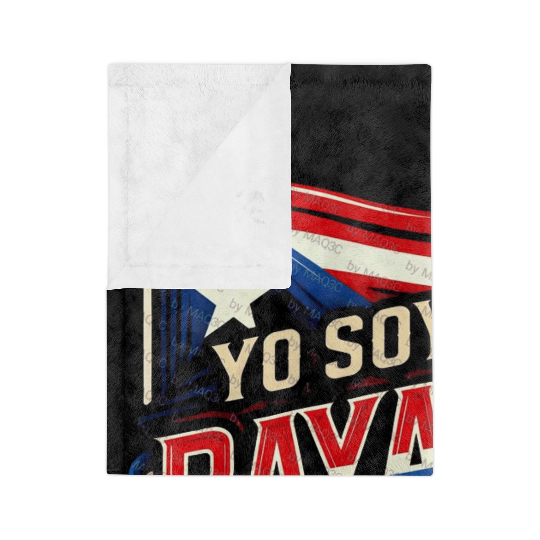 Bayamón Strong Grit, culture, and heart Puerto Rico Pride Velveteen Blanket, Cozy Throw for Home, Bayamon Decor, Gift for Puerto Rican Heritage - Metamorphosis Creations