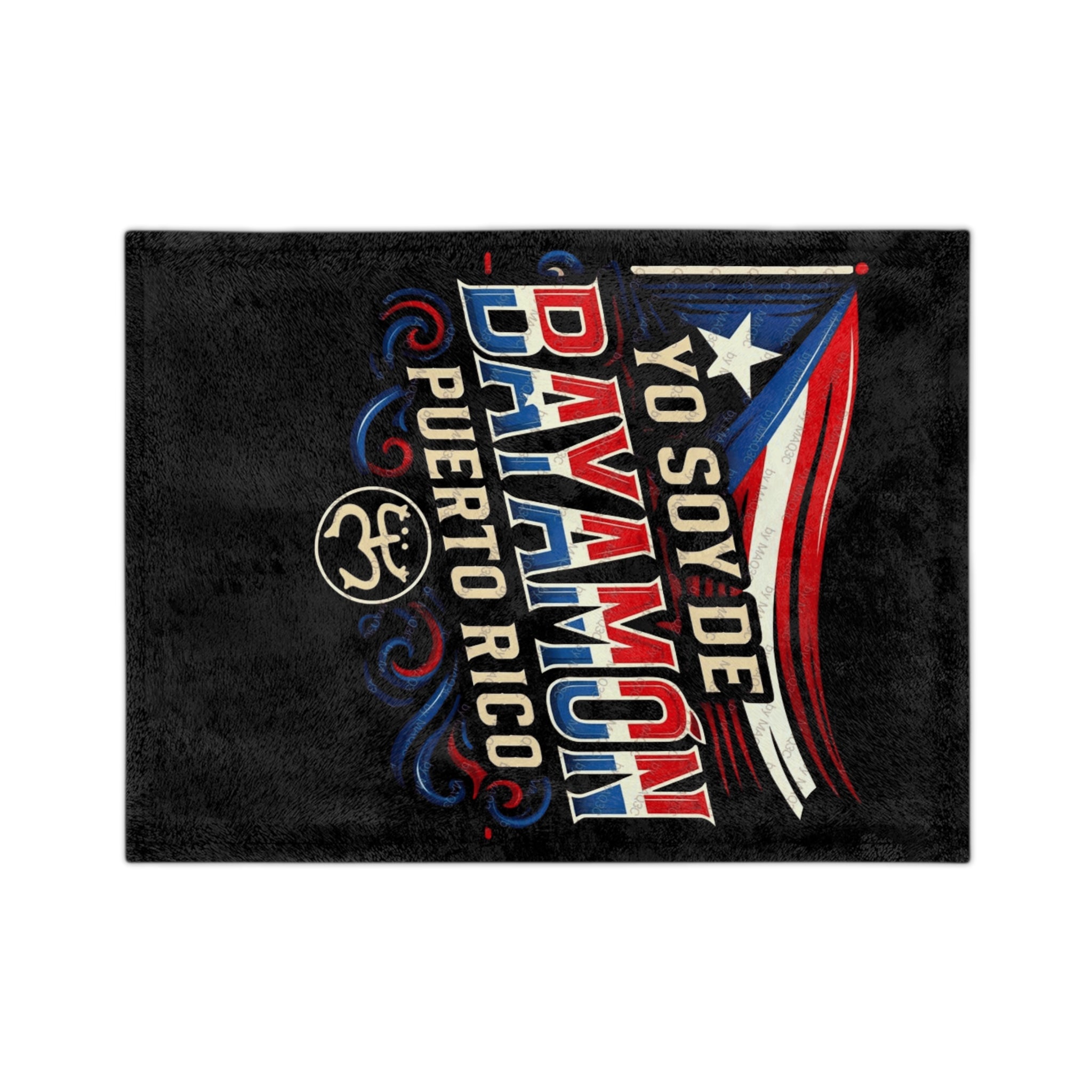 Bayamón Strong Grit, culture, and heart Puerto Rico Pride Velveteen Blanket, Cozy Throw for Home, Bayamon Decor, Gift for Puerto Rican Heritage - Metamorphosis Creations