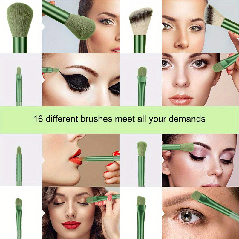 15Pcs Makeup Brush Set Soft Fluffy Professional Cosmetic Foundation Powder Eyeshadow Kabuki Blending Make Up Brush Beauty Tool Ideal For Makeup Beginner And Artist