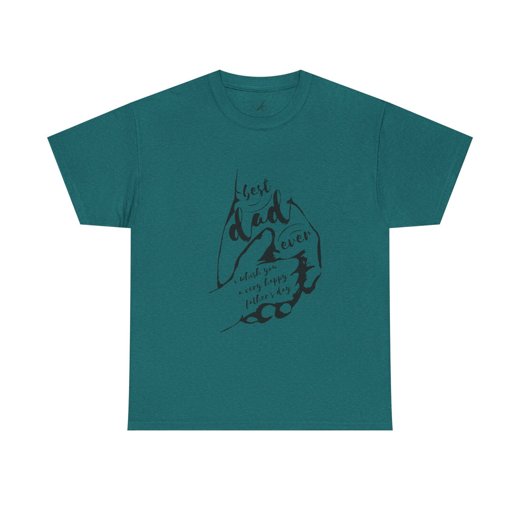 Best Dad Ever T-Shirt | Unisex Heavy Cotton Tee for Father's Day, Gifts for Dads, Cool Dad Apparel, Everyday Wear, Family Celebrations - Metamorphosis Creations