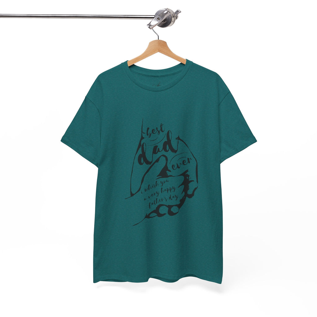 Best Dad Ever T-Shirt | Unisex Heavy Cotton Tee for Father's Day, Gifts for Dads, Cool Dad Apparel, Everyday Wear, Family Celebrations - Metamorphosis Creations