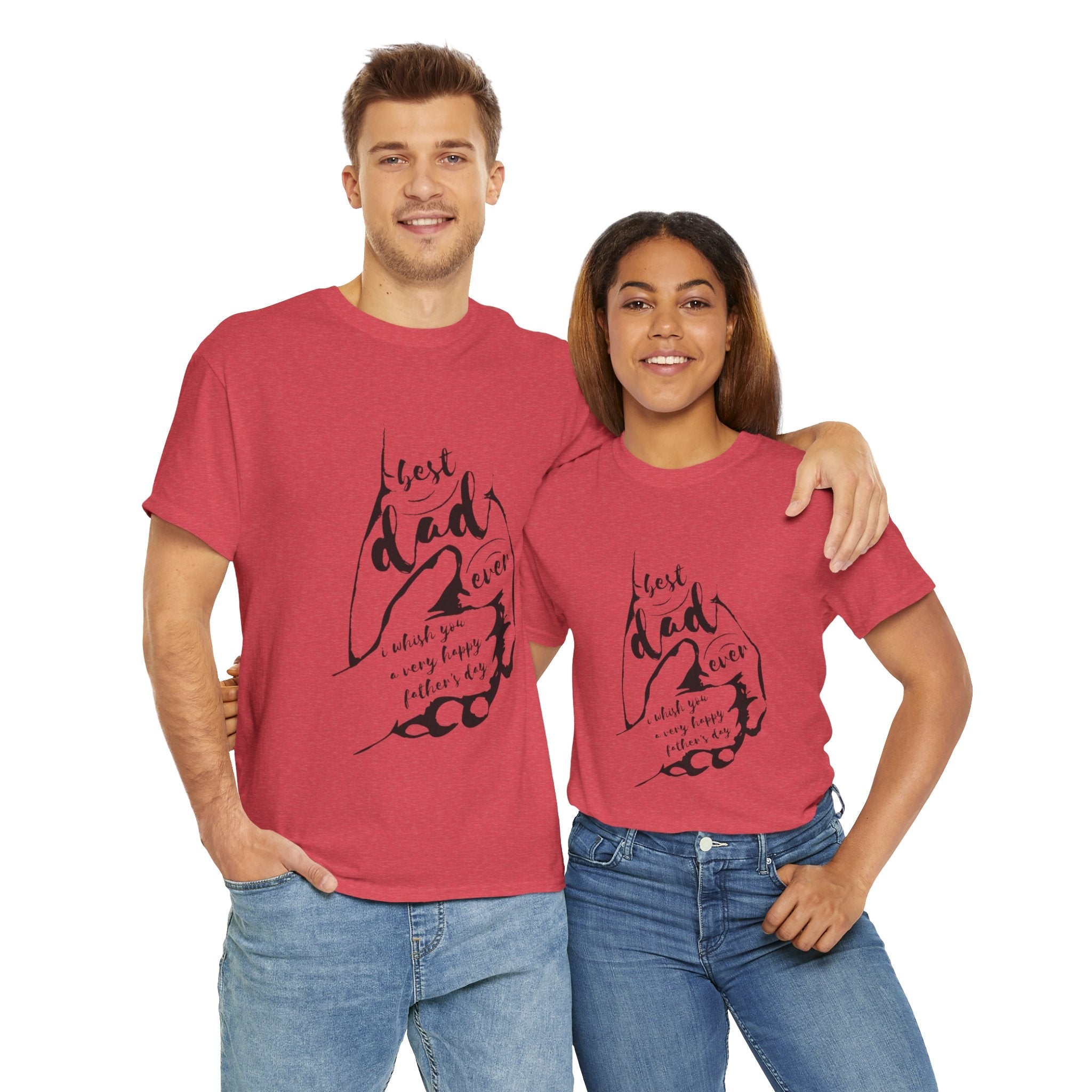 Best Dad Ever T-Shirt | Unisex Heavy Cotton Tee for Father's Day, Gifts for Dads, Cool Dad Apparel, Everyday Wear, Family Celebrations - Metamorphosis Creations