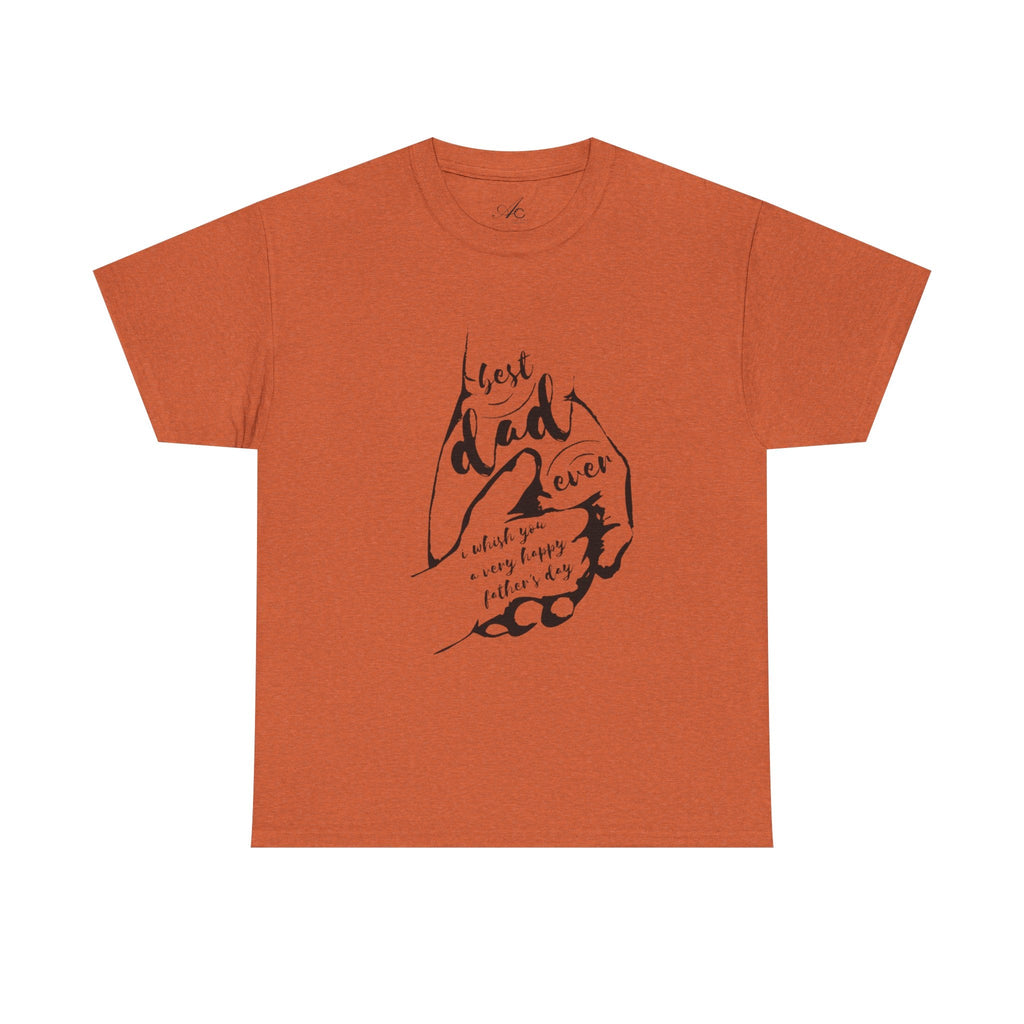 Best Dad Ever T-Shirt | Unisex Heavy Cotton Tee for Father's Day, Gifts for Dads, Cool Dad Apparel, Everyday Wear, Family Celebrations - Metamorphosis Creations