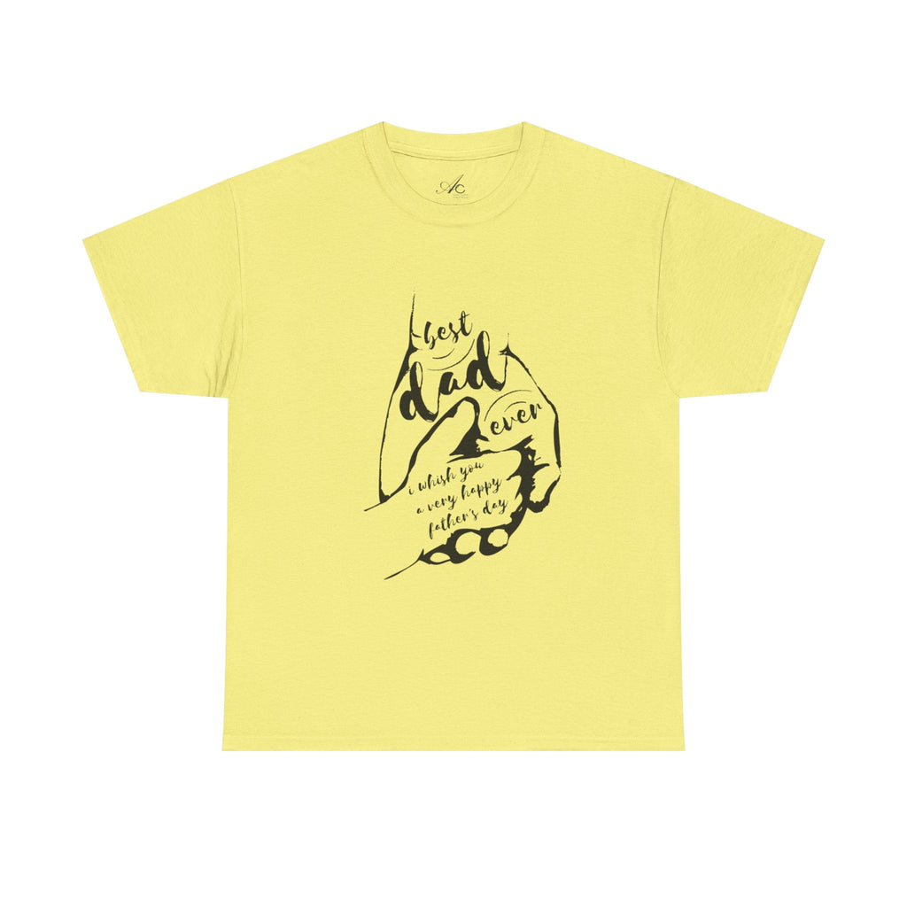 Best Dad Ever T-Shirt | Unisex Heavy Cotton Tee for Father's Day, Gifts for Dads, Cool Dad Apparel, Everyday Wear, Family Celebrations - Metamorphosis Creations