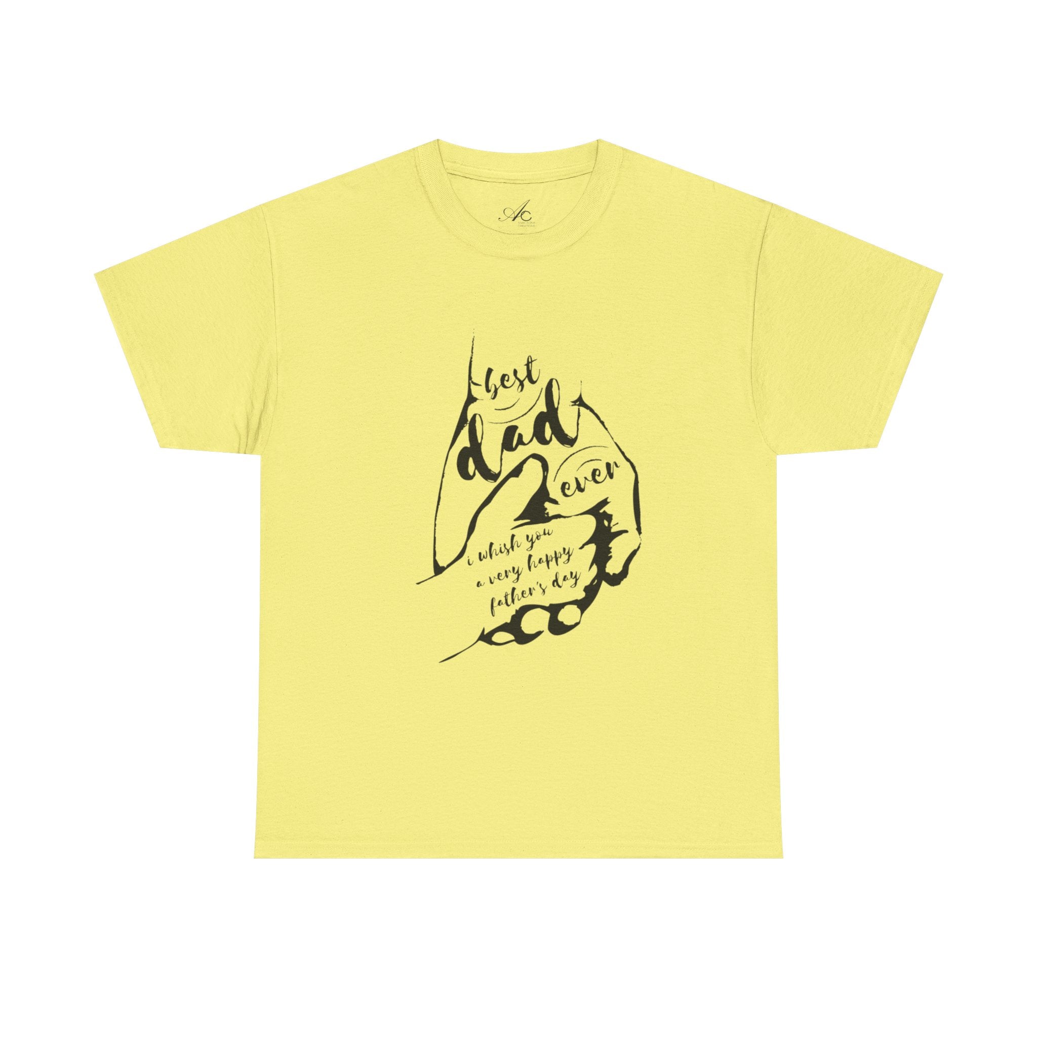 Best Dad Ever T-Shirt | Unisex Heavy Cotton Tee for Father's Day, Gifts for Dads, Cool Dad Apparel, Everyday Wear, Family Celebrations - Metamorphosis Creations