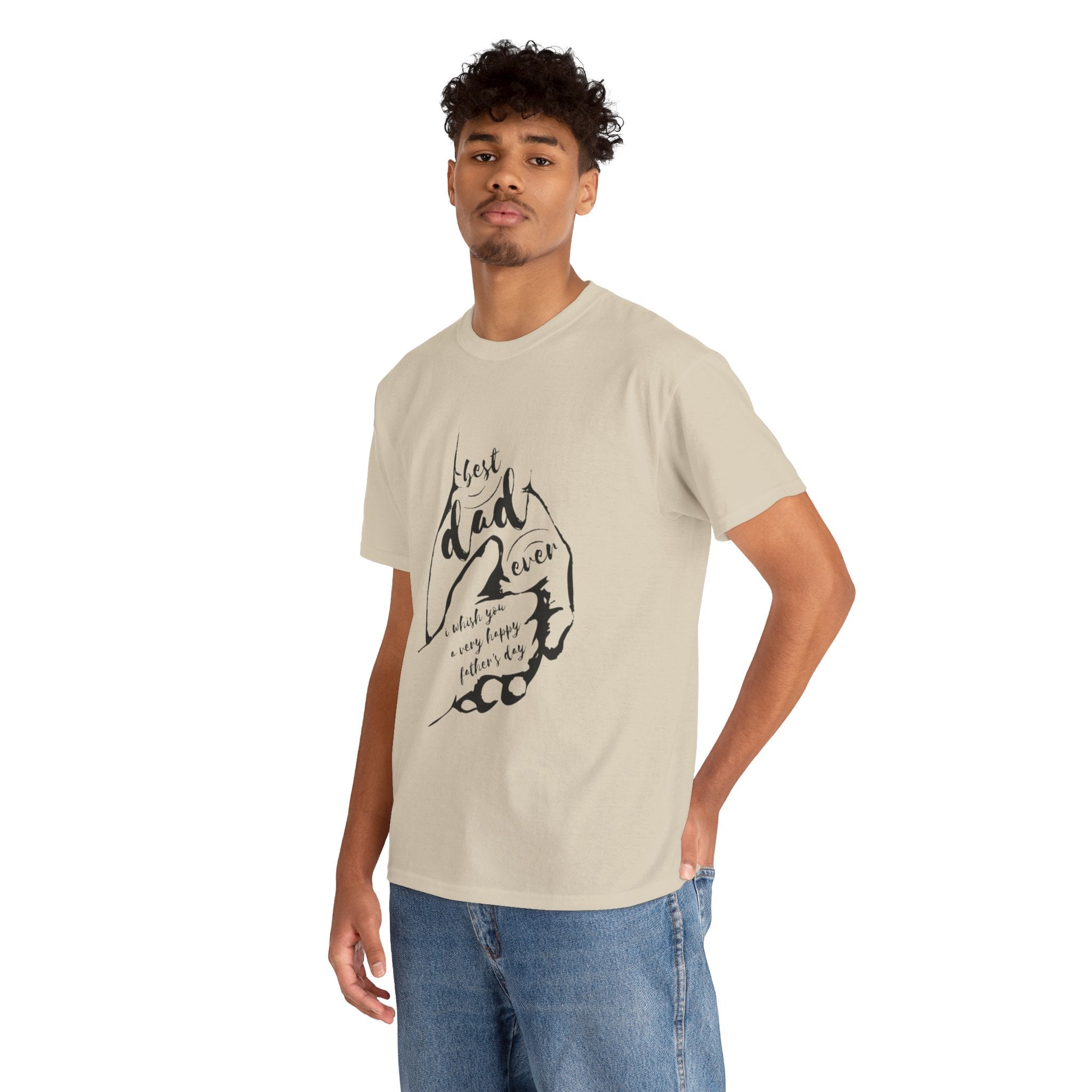 Best Dad Ever T-Shirt | Unisex Heavy Cotton Tee for Father's Day, Gifts for Dads, Cool Dad Apparel, Everyday Wear, Family Celebrations - Metamorphosis Creations