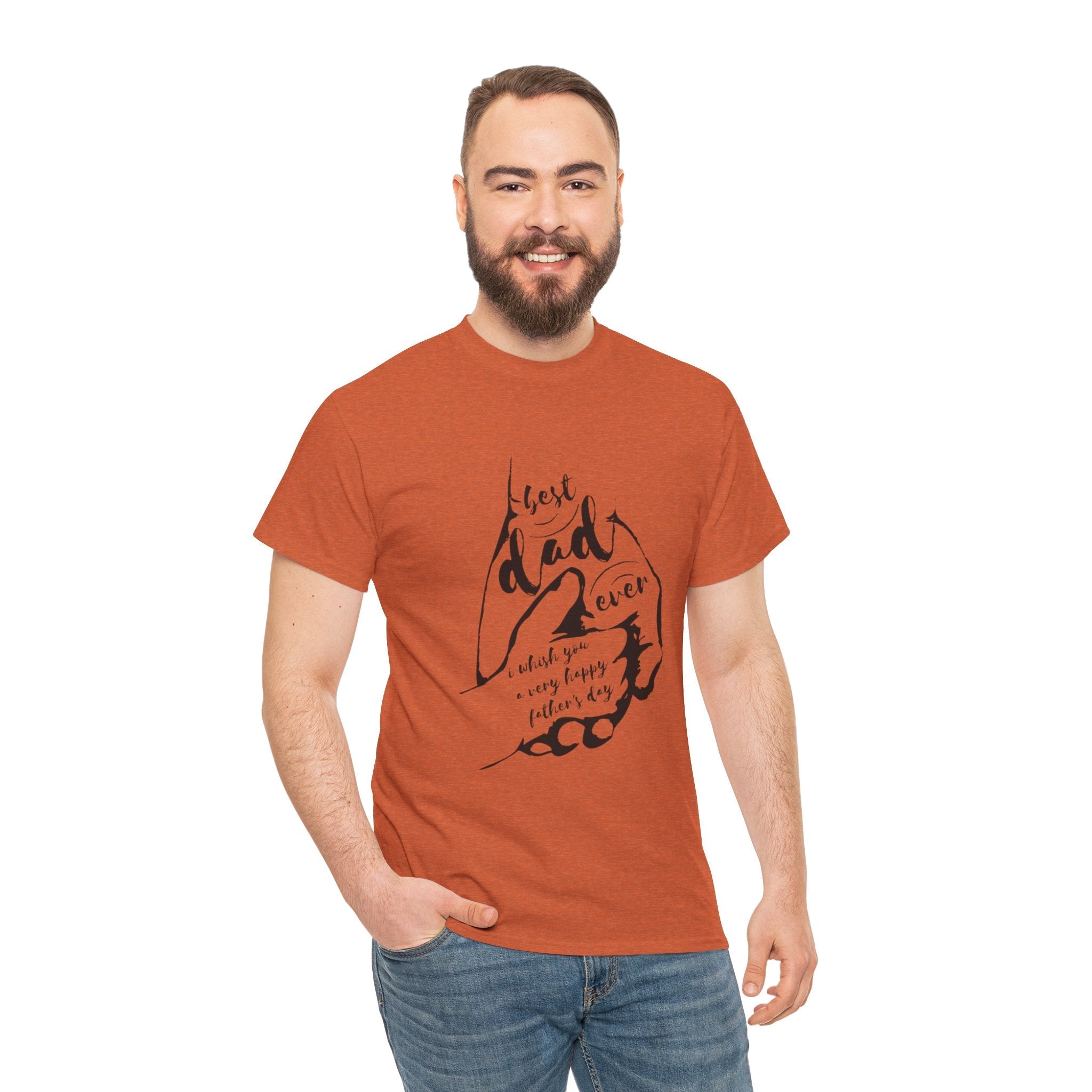 Best Dad Ever T-Shirt | Unisex Heavy Cotton Tee for Father's Day, Gifts for Dads, Cool Dad Apparel, Everyday Wear, Family Celebrations - Metamorphosis Creations