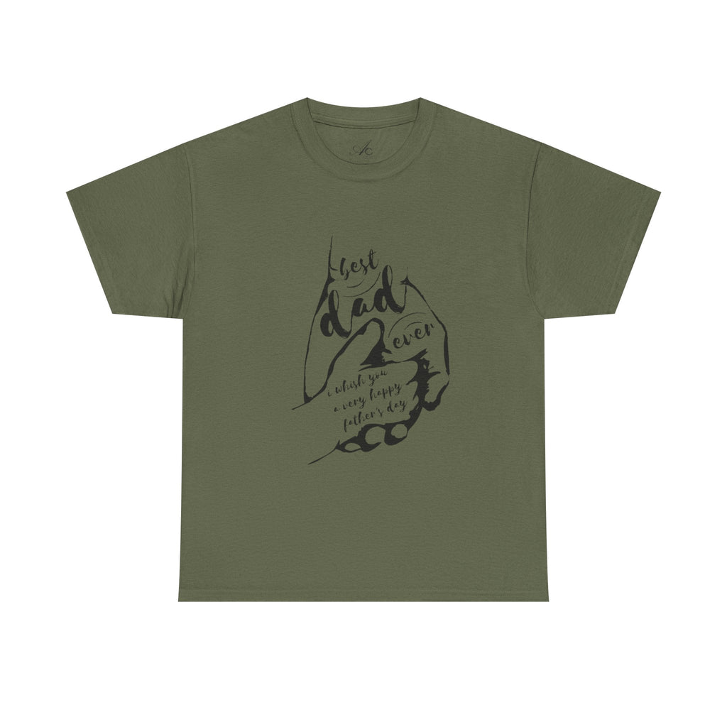 Best Dad Ever T-Shirt | Unisex Heavy Cotton Tee for Father's Day, Gifts for Dads, Cool Dad Apparel, Everyday Wear, Family Celebrations - Metamorphosis Creations